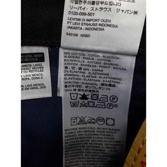 Levi’s The Workwear Fit Certified Strong Men’s W36 L34 Black Heavy Duty Jeans - Picture 14 of 15